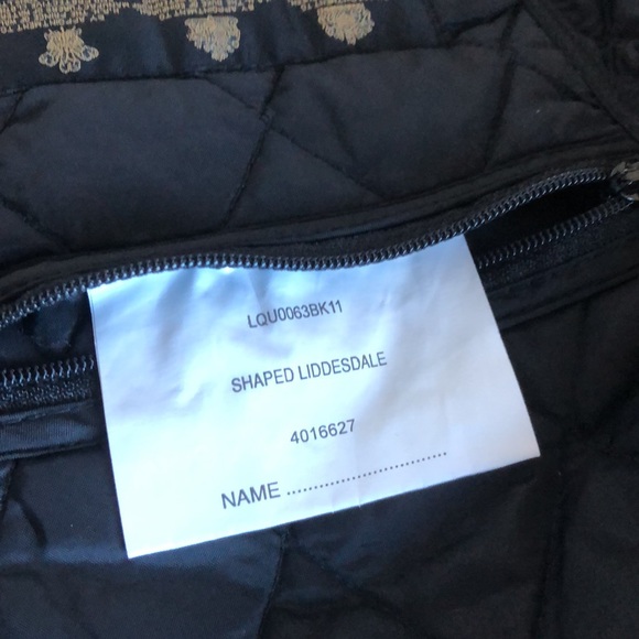 New Barbour Shaped Liddesdale corduroy collar patch pocket quilted puffer jacket - Picture 15 of 15